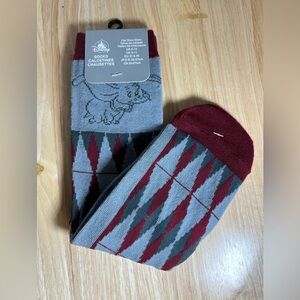 Disney Socks Adults Size 6-12 Dumbo the Flying Elephant Listing Fir One Pair